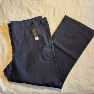 Lane Bryant women's size 28R BlueThe Sophie straight fit bootcut dress pants NWT